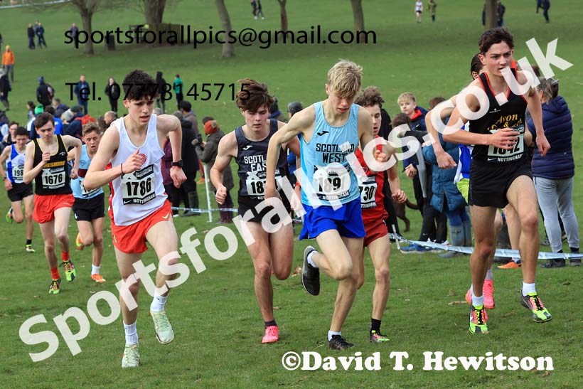 Mens Under-17s, 2024 CAU Inter Counties Cross Country Champs., Wollaton Park, Nottingham. Photo: David T. Hewitson/Sports for All Pics